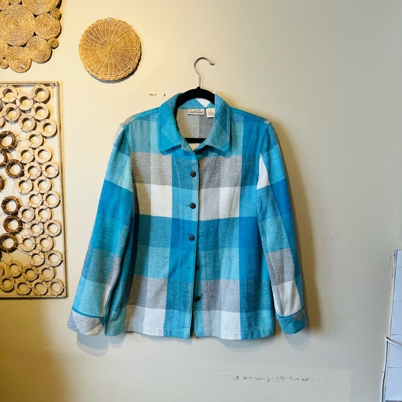 Carol reed size 8 blue button down shirt… - Picture 2 of 5